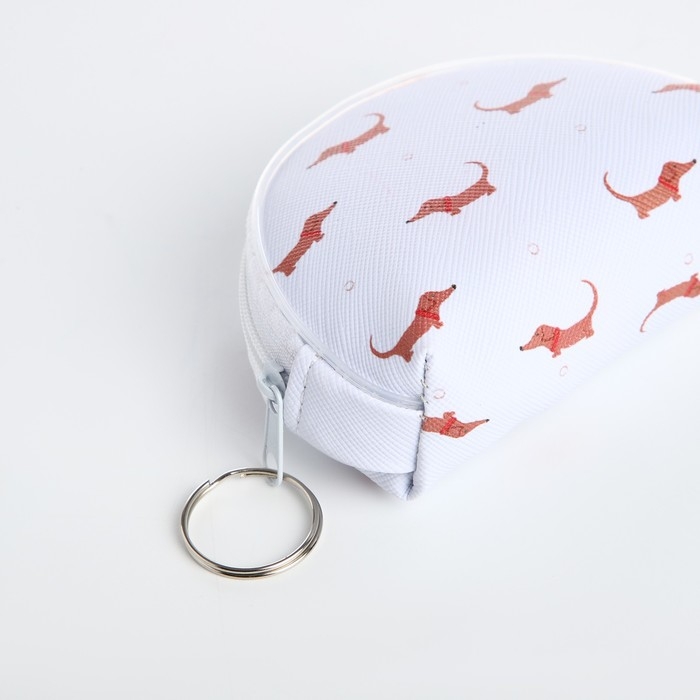 Монетница на молнии &laquo;Выбражулька&raquo;, цвет белый, МИКС