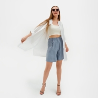 Рубашка женская MINAKU: Casual collection цвет молочный, р-р 42 Рубашка женская MINAKU: Casual collection цвет молочный, р-р 42