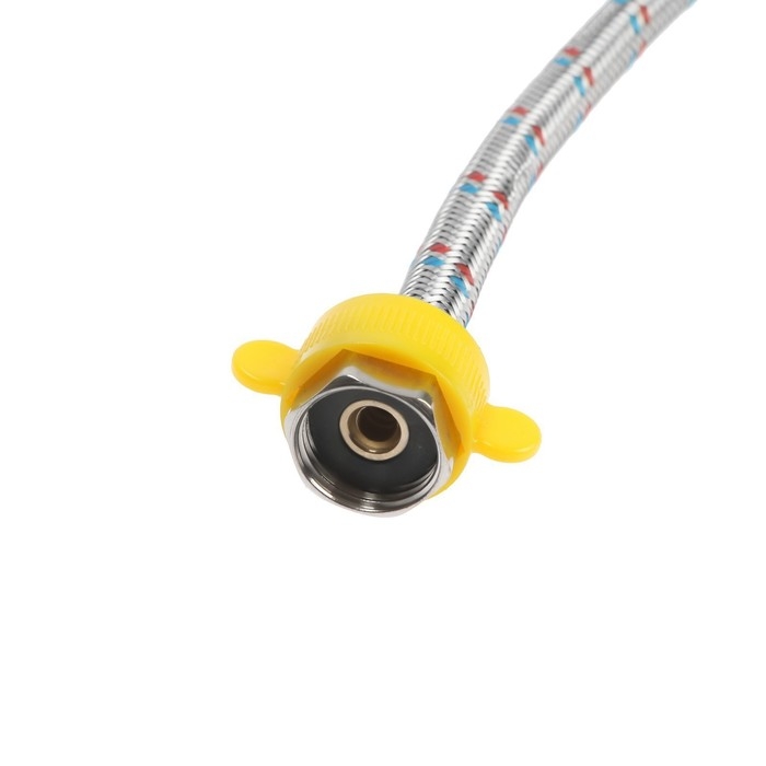 Подводка гибкая для воды ZEIN, 1/2", гайка-гайка, 60 см, с ключом для монтажа