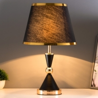 Настольная лампа "Елизавета" E27 40Вт черно-золотой 25х25х37 см RISALUX Настольная лампа "Елизавета" E27 40Вт черно-золотой 25х25х37 см RISALUX