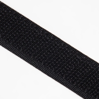 Липучка &laquo;Крючок&raquo;, 20 мм &times; 25 &plusmn; 1 м, цвет чёрный