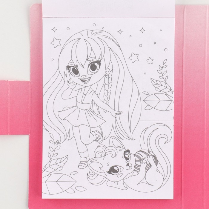 Подарочный набор в открытке: отрывной блок с заданиями и карандаши «Мечта принцессы» Подарочный набор в открытке: отрывной блок с заданиями и карандаши «Мечта принцессы»