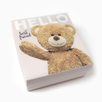 Подарочный набор термос и носки 3 пары KAFTAN "Hello", р. 36-37 (22-24 см)