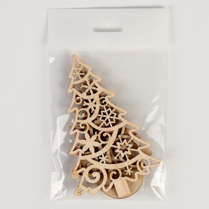 Заготовки для творчества на новый год &laquo;Елочки на подставке&raquo;, 3 шт