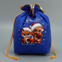 Мешок подарочный &laquo;С праздником&raquo;, 28 х 28 см +/- 1.5 см, Новый год