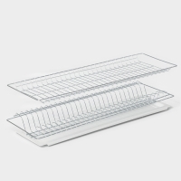 Комплект посудосушителей с поддоном для шкафа 80 см, 76,5&times;25,6 см, цинк