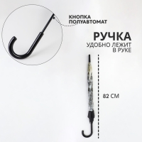 Зонт - трость полуавтоматический «Города», 8 спиц, R = 40/60 см, D = 120 см, рисунок МИКС Зонт - трость полуавтоматический «Города», 8 спиц, R = 40/60 см, D = 120 см, рисунок МИКС