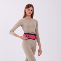 Поясная сумка на молнии, 3 отдела, цвет розовый Поясная сумка на молнии, 3 отдела, цвет розовый