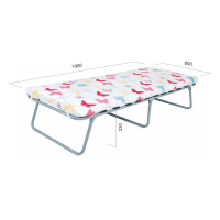 Раскладушка &laquo;Лада М800&raquo; с матрасом, кровать для взрослых, 1900 х 800 х 300 мм