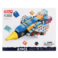 Конструктор Космос &laquo;Истребитель&raquo;, 4 в 1, 87 деталей