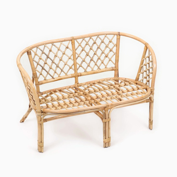 Набор садовой мебели Набор садовой мебели "Bagama": 2 кресла, 1 диван, 1 стол, ротанг светлый, подушки бежевые