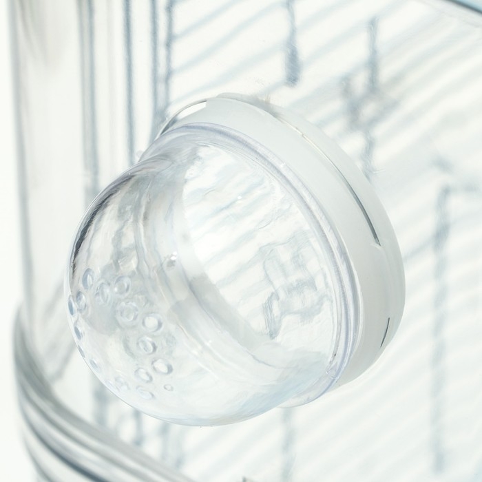 Клетка для грызунов с туннелем и наполнением, 32 х 31 х 39 см, голубая