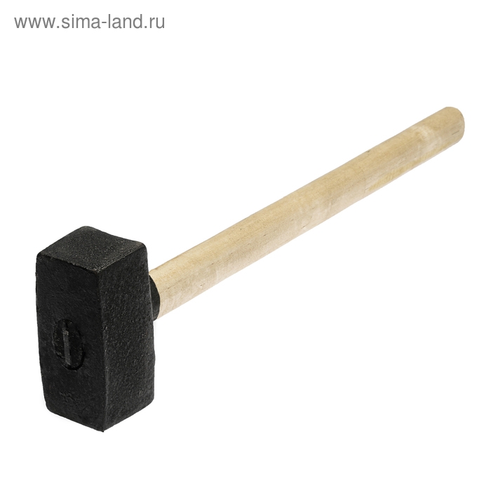 Кувалда литая ЛОМ, 4 кг, деревянная рукоятка