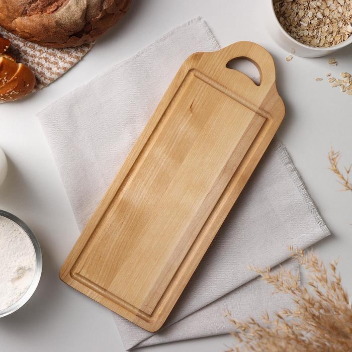 Доска разделочная для рыбы Adelica, 34&times;13&times;2 см, пропитано маслом, берёза