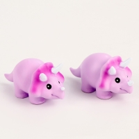Миниатюра кукольная &laquo;Динозаврик&raquo;, набор 2 шт., размер 1 шт. &mdash; 3 &times; 5,5 &times; 2 см, цвет фиолетовый