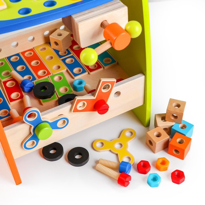 Игровой набор &laquo;Столярная мастерская&raquo;, 89 деталей, 34,7 &times; 29,5 &times; 31 см