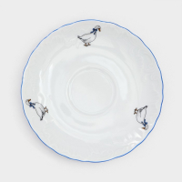 Чайный сервиз на 6 персон &laquo;Рококо. Гуси&raquo;, 12 предметов: чашка 220 мл, блюдце d=15,5 см