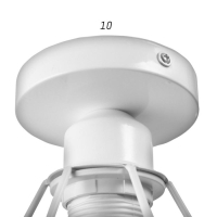 Люстра "Адри" 1х60Вт E27 белый 16х16х18 см BayerLux Люстра "Адри" 1х60Вт E27 белый 16х16х18 см BayerLux