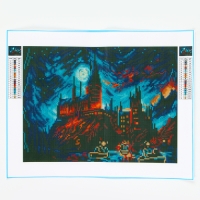 Алмазная мозаика с полным заполнением на холсте &laquo;Замок&raquo;, 30 х 40 см