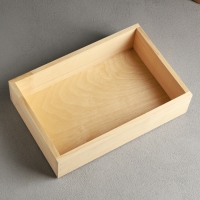 Кашпо деревянное 30&times;20&times;7.5 см Элегант, натуральный Дарим Красиво