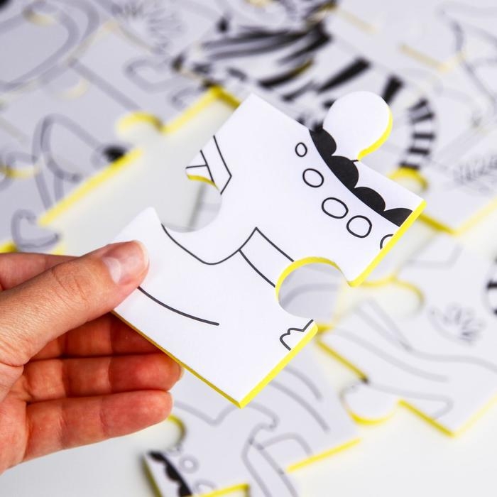 Мягкий пазл для малышей раскраска «Африка», размер 50х33 см, 28 деталей, Крошка Я Мягкий пазл для малышей раскраска «Африка», размер 50х33 см, 28 деталей, Крошка Я