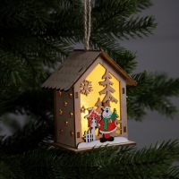 Ёлочная игрушка &laquo;Олень&raquo;, от батареек, свечение тёплое белое