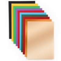 Картон цветной с блёстками, А4, 10 листов, 10 цветов, немелованный, двусторонний, в папке, 250 г/м&sup2;, Щенячий патруль