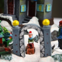 Светодиодная фигура &laquo;Рождество&raquo; 31 &times; 20 &times; 23 см, полистоун, батарейки ААх3 (не в комплекте), USB, свечение мульти