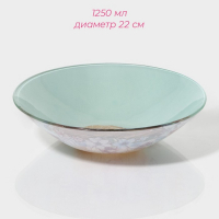 Набор тарелок стеклянных Доляна &laquo;Кролик&raquo;, 19 предметов: 6 десертных тарелок, 6 обеденных тарелок, 6 мисок, салатник