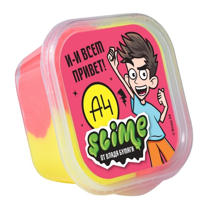 Двухцветный слайм шоу-бокс &laquo;Влад А4&raquo;, Slime: 3 вида, набор 12 шт.