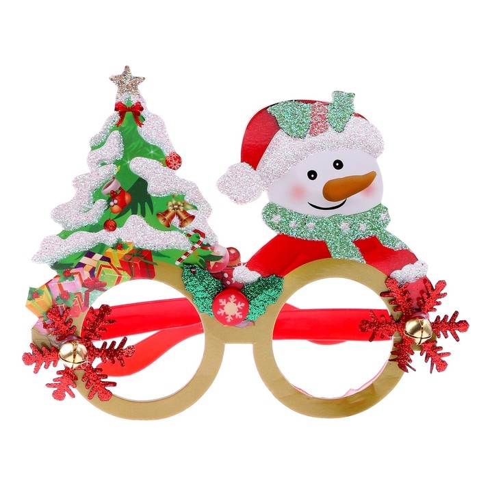 Карнавальные очки &laquo;Новый год&raquo;, виды МИКС