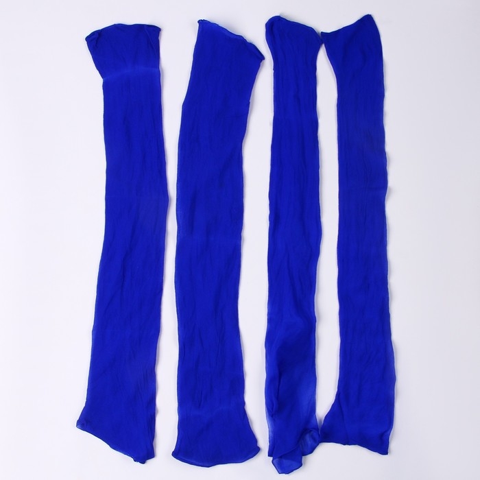 Капрон для кукол и цветов, набор 4 шт., размер 1 шт. &mdash; 45 &times; 6 см, цвет синий