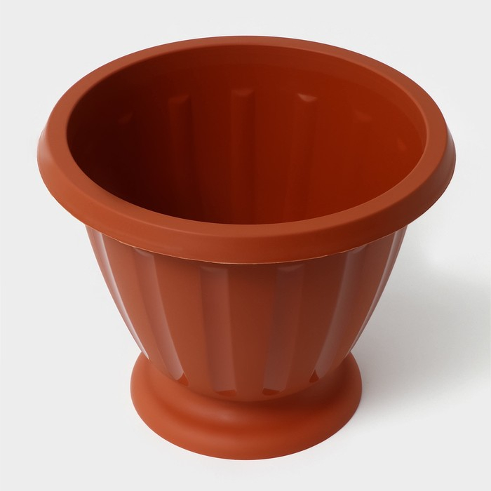 Кашпо уличное «Пальмира», 10 л, цвет коричневый Кашпо уличное «Пальмира», 10 л, цвет коричневый