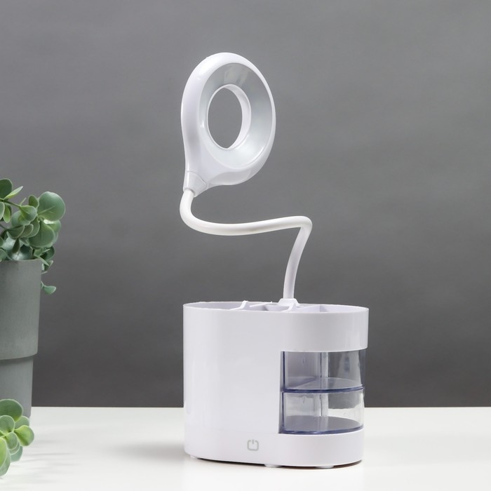 Настольная лампа 16813/1 LED 5Вт USB белый 8х12х43 см RISALUX