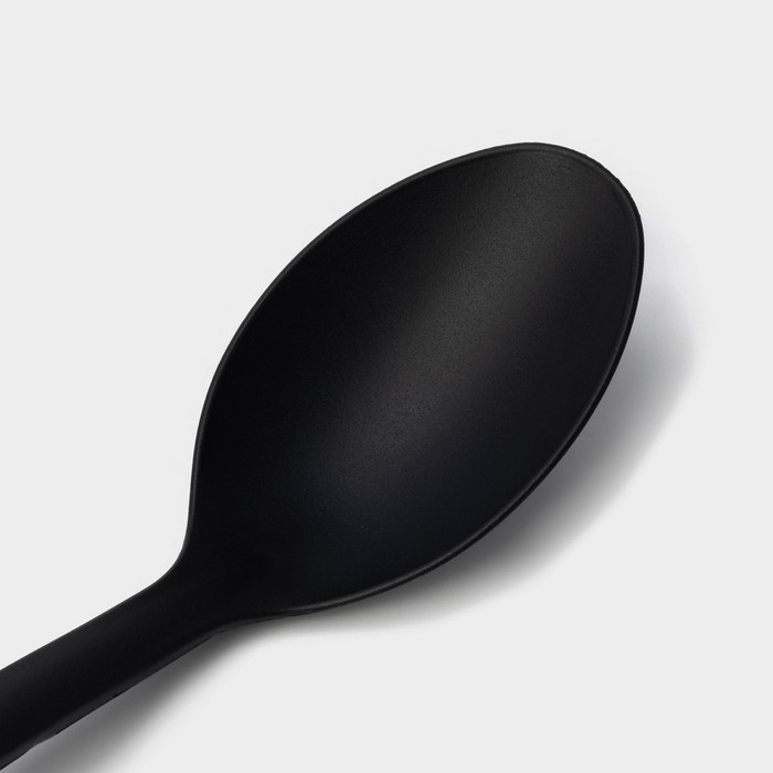 Ложка гарнирная Доляна &laquo;Орихалк&raquo;, 30 см, цвет чёрный