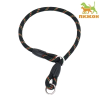 Ошейник - удавка для собак, 0,8 х 45 см, черно-красный Ошейник - удавка для собак, 0,8 х 45 см, черно-красный