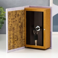 Сейф-книга дерево кожзам "Синие цветы и лисица" 17х11х5 см Сейф-книга дерево кожзам "Синие цветы и лисица" 17х11х5 см