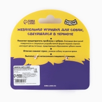 Игрушка для собак жевательная светящаяся в темноте &laquo;Шестеренка&raquo;, 8 х 7.5 см