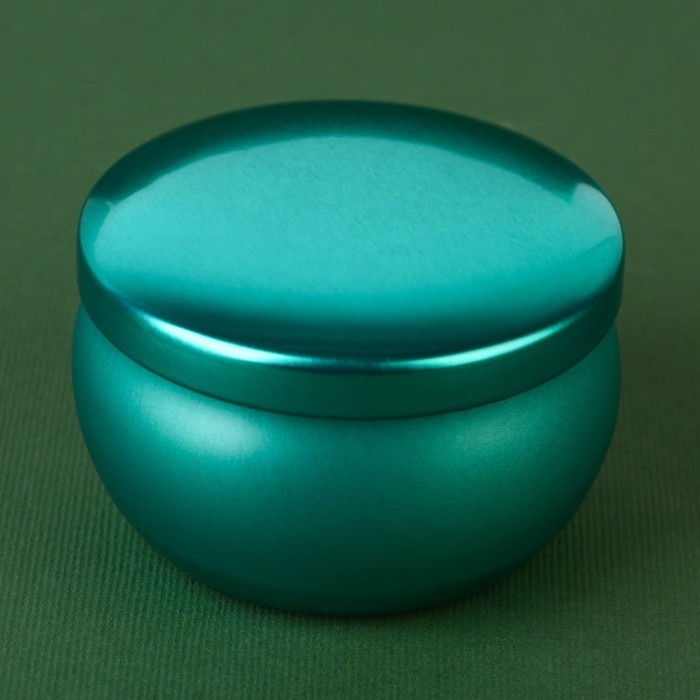 Новогодняя ароматическая свеча в банке &laquo;Новый год: Изумруд&raquo;, аромат яблоко, 6 х 6 х 4 см.