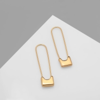 Серьги металл &laquo;Булавки&raquo; классика, цвет золото