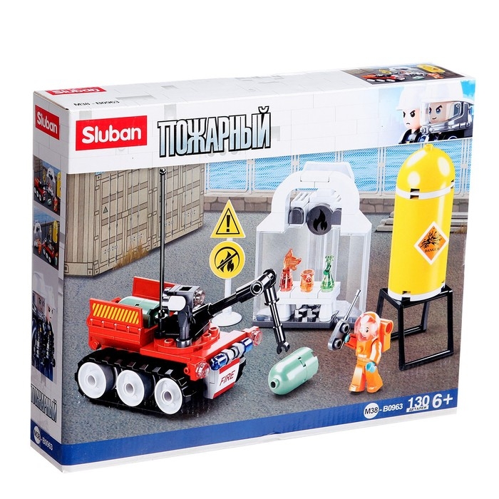 Конструктор Пожарный &laquo;Автономный разведчик&raquo;, 130 деталей