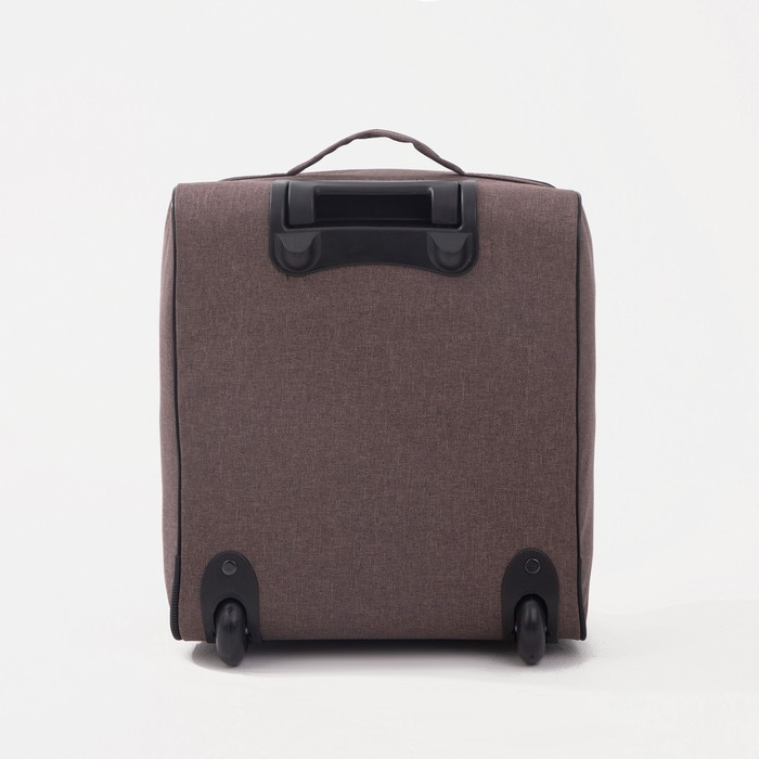 Пилот-кейс 16", &laquo;Сакси&raquo;, отдел на молнии, наружный карман, цвет коричневый