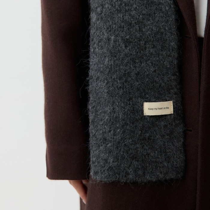 Шарф женский MIST, серый 16*160±5 см Шарф женский MIST, серый 16*160±5 см