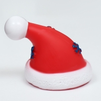 Игрушка пищащая для собак "Новогодняя шапка", 7,5 х 7 см Игрушка пищащая для собак "Новогодняя шапка", 7,5 х 7 см
