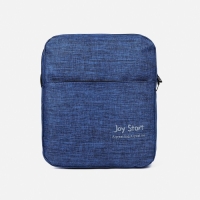 Набор рюкзак школьный на молнии из текстиля с USB, сумка, косметичка, цвет синий Набор рюкзак школьный на молнии из текстиля с USB, сумка, косметичка, цвет синий