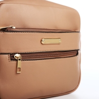 Сумка кросс-боди на молнии, цвет бежевый Сумка кросс-боди на молнии, цвет бежевый