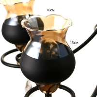 Люстра "Лира" 5хЕ27 40Вт черный 60х60х85 см BayerLux Люстра "Лира" 5хЕ27 40Вт черный 60х60х85 см BayerLux