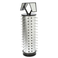 Стойка под очки настольная вращающаяся, 52 места, 38&times;38&times;78 см, цвет хром