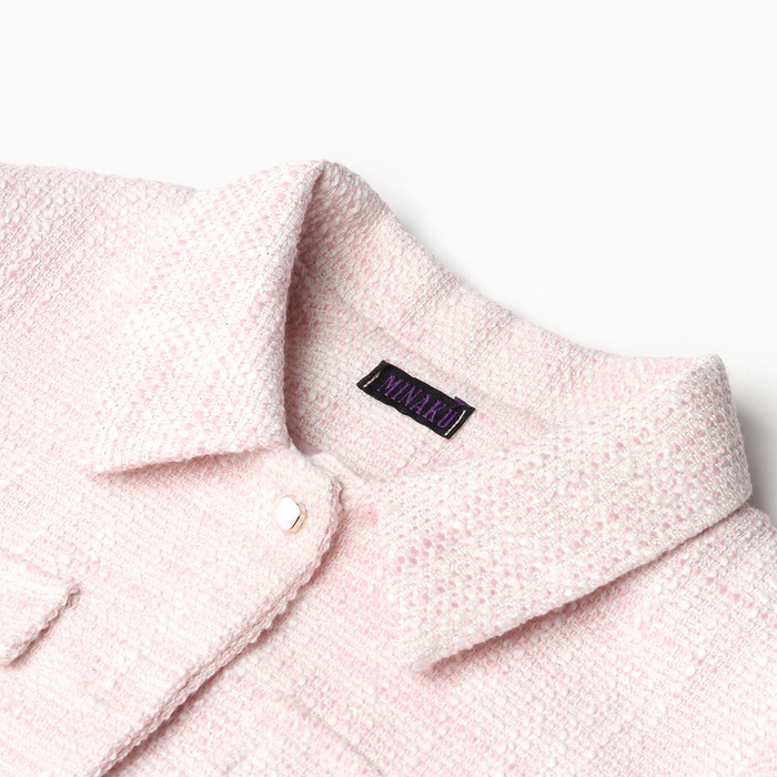 Комплект для девочки (жакет и юбка) MINAKU: PartyDress, цвет розовый, рост 122 см Комплект для девочки (жакет и юбка) MINAKU: PartyDress, цвет розовый, рост 122 см