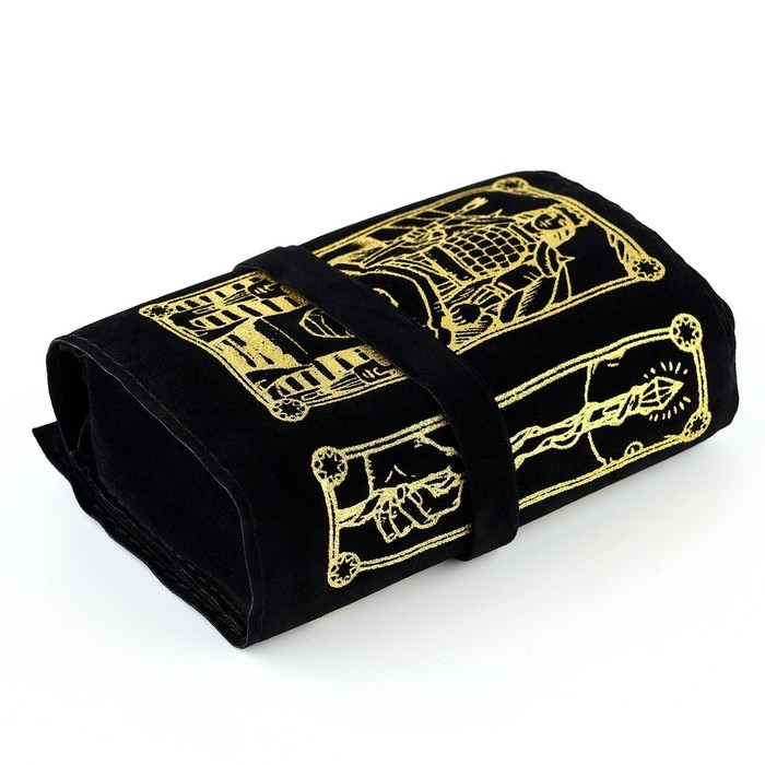 Мешочек для карт на Хэллоуин &laquo;Таро A. E. W.&raquo;, бархатный, 14х40 см